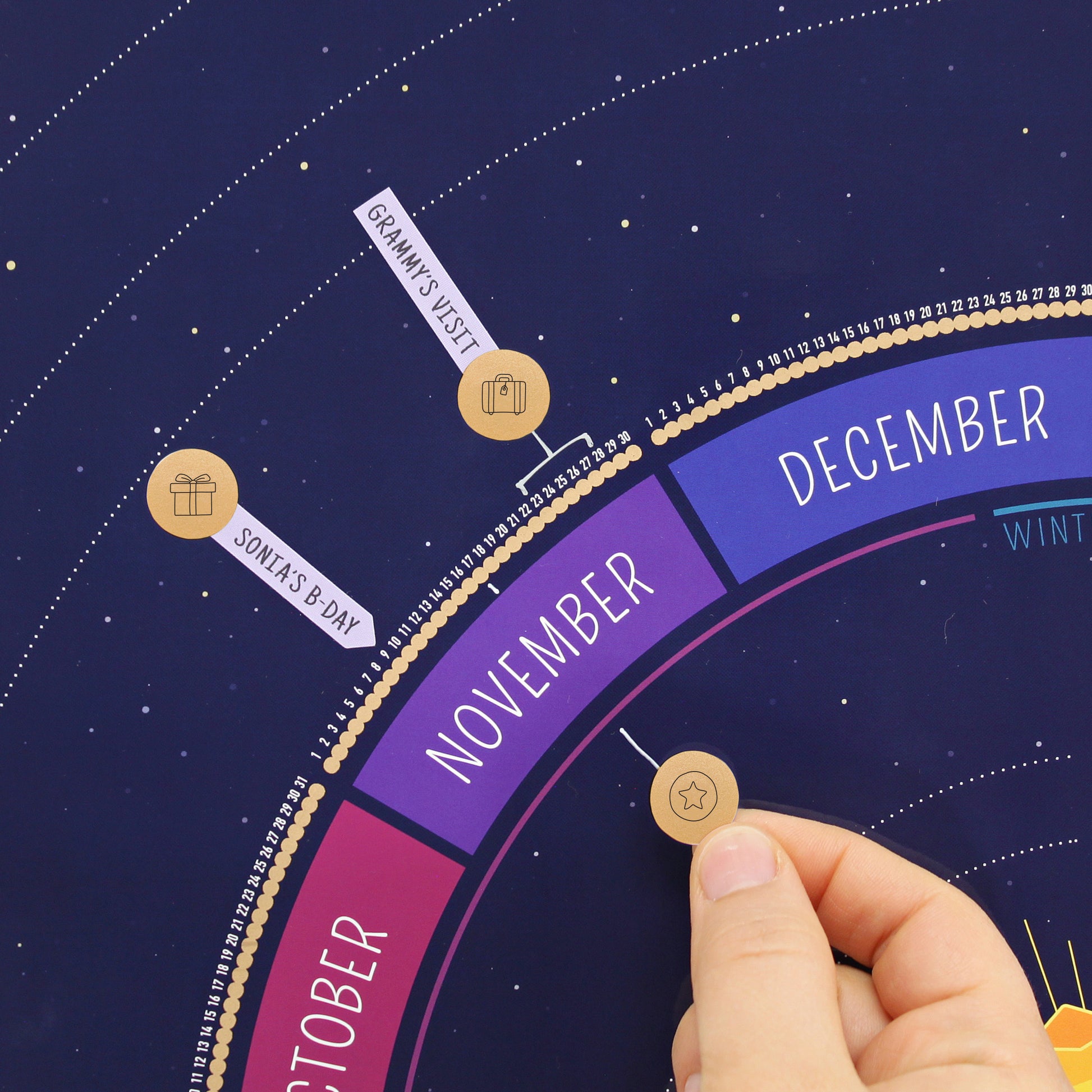 Silver Calendar Marker image 2