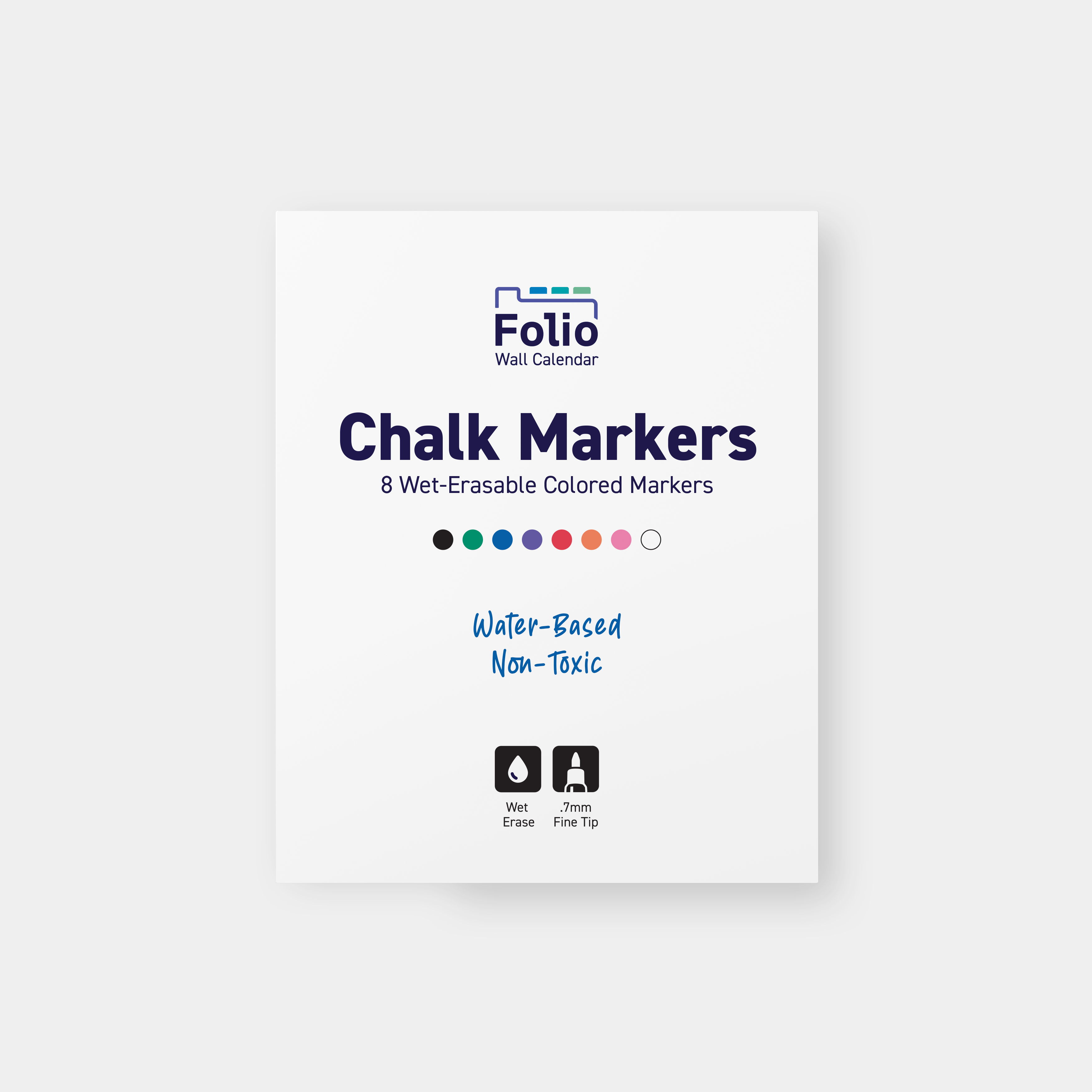 Chalk Markers - 8 Color Set - Wet-Erase