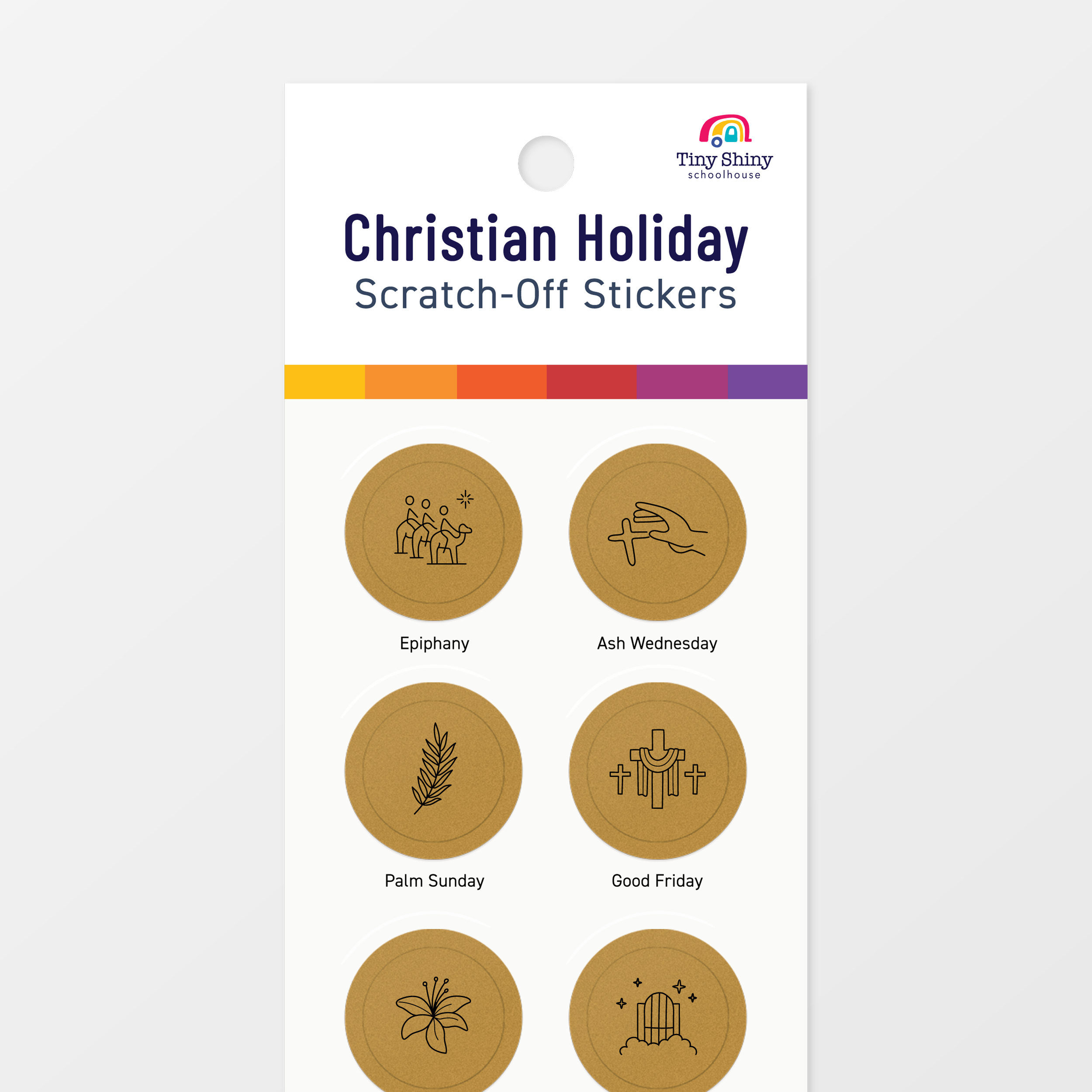 Christian Holiday Scratch-Off Stickers