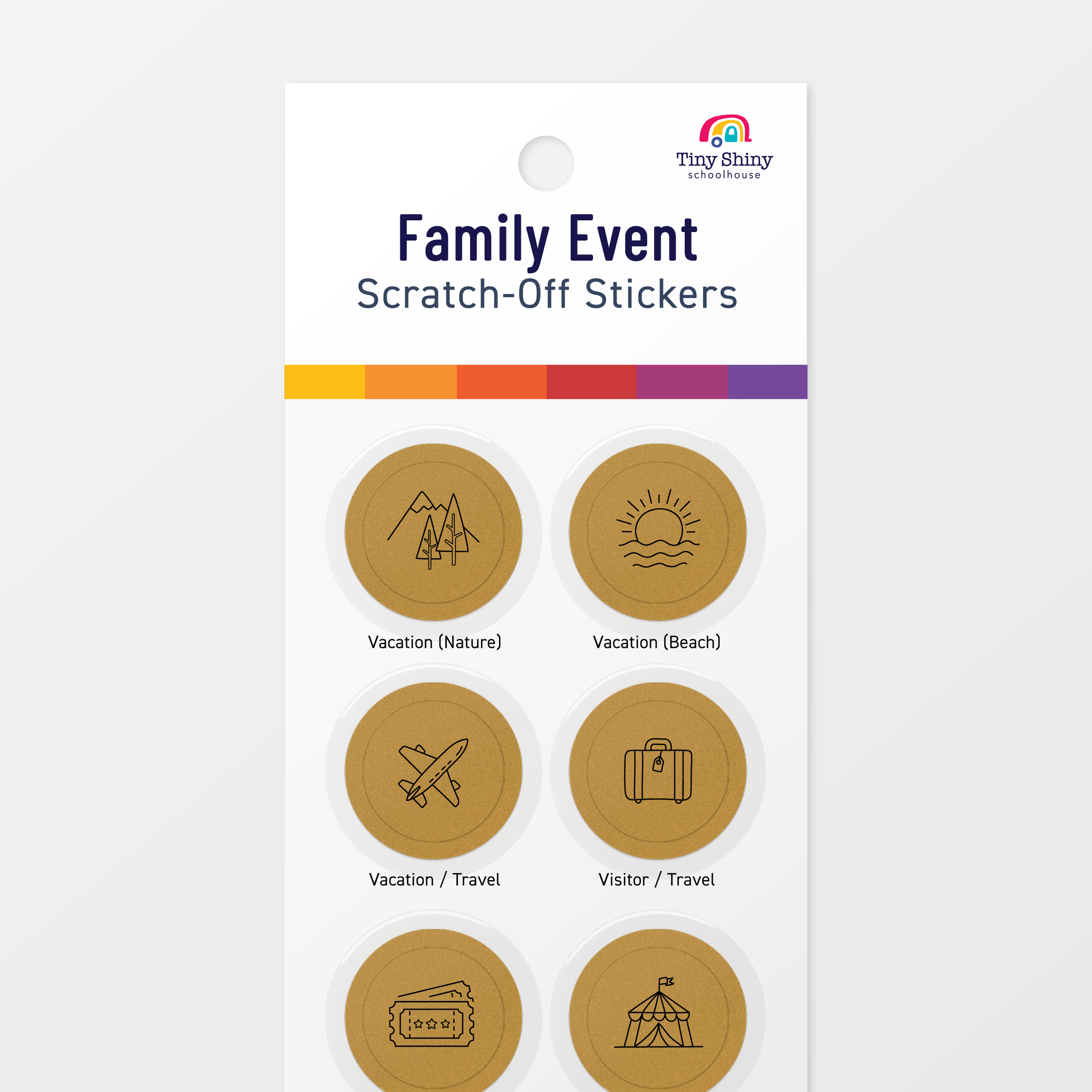 Family Event Scratch-Off Stickers