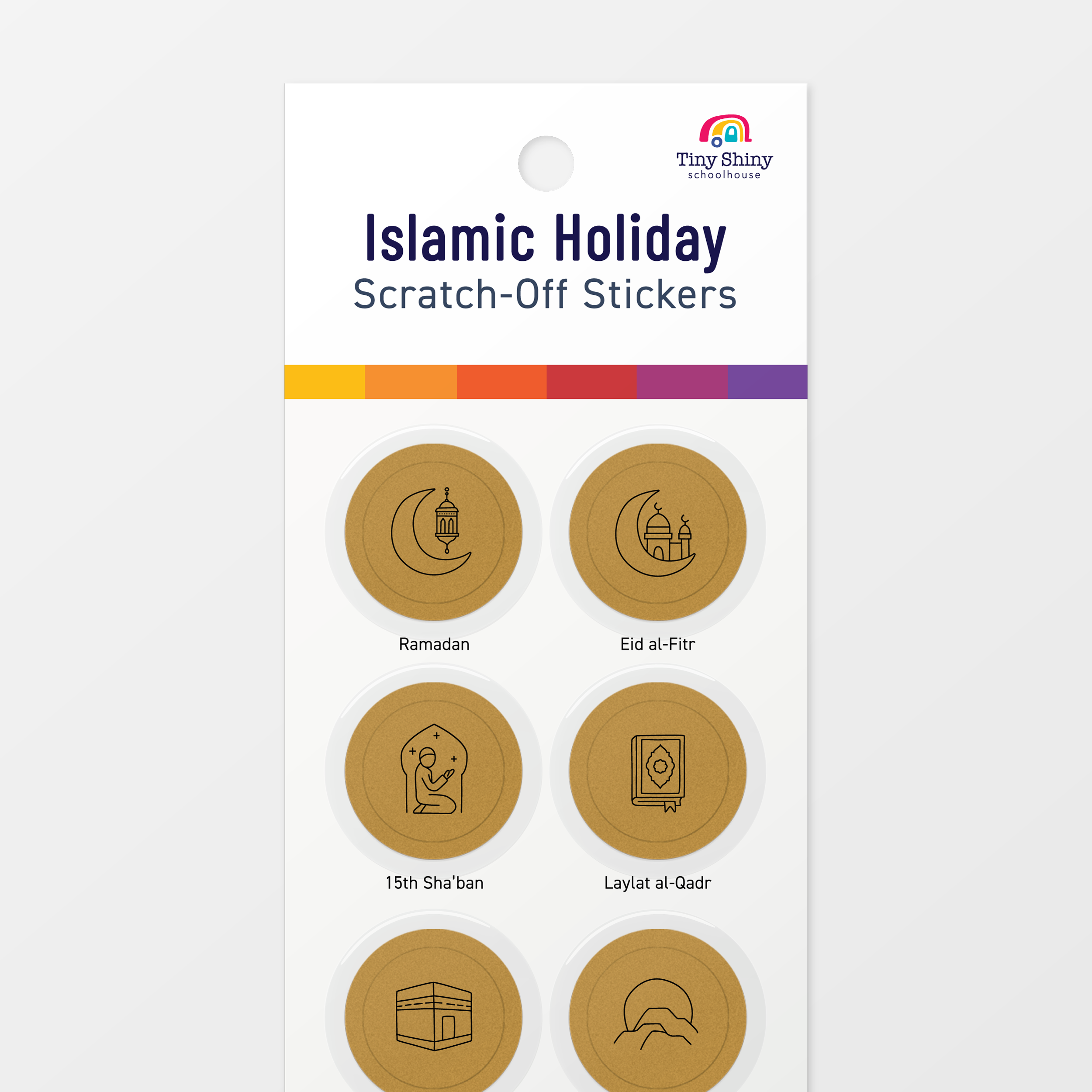 Islamic Holiday Scratch-Off Stickers