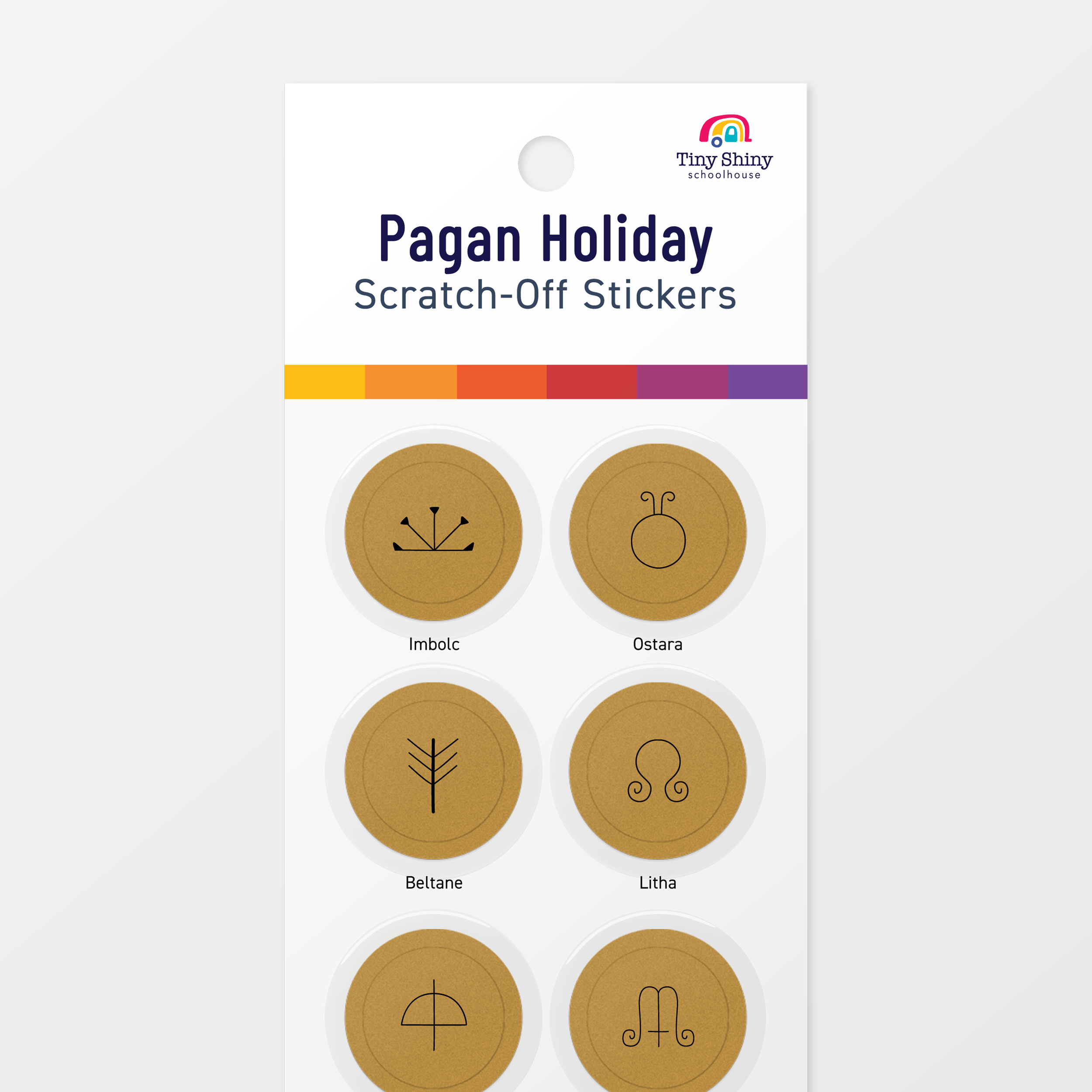 Pagan Holiday Scratch-Off Stickers
